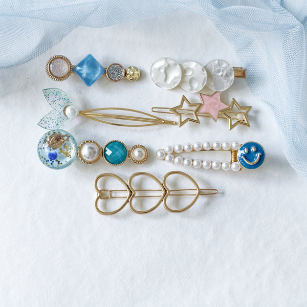 Aquatic Universe Hair Clips