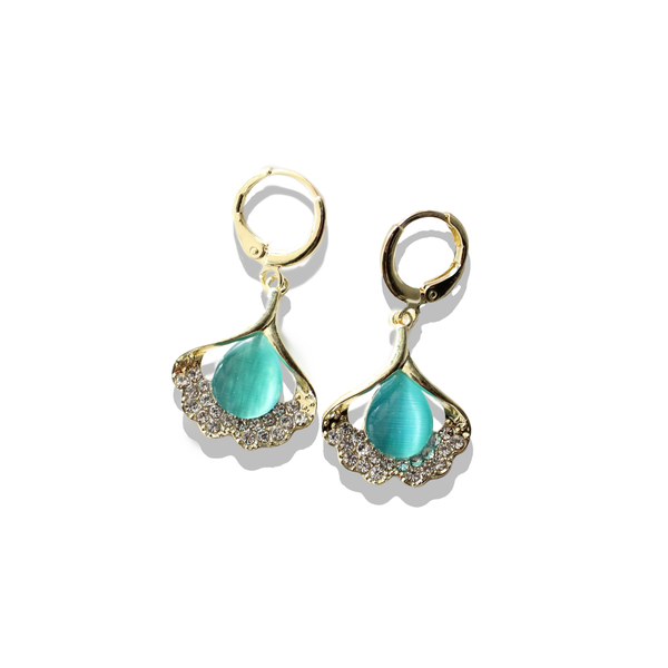 Blue Opal Earrings