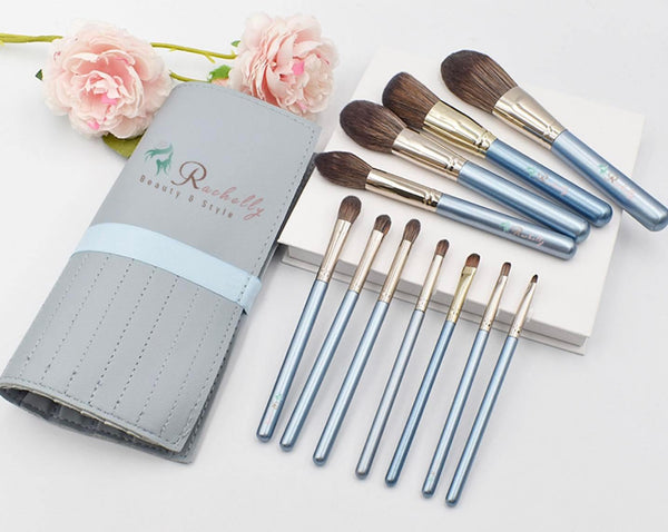 Rachelly Blue Makeup Brush Set