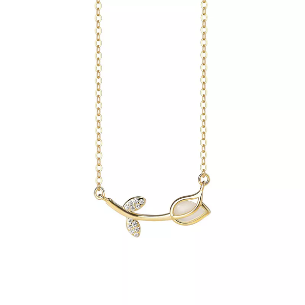 Rose Moon Opal Necklace