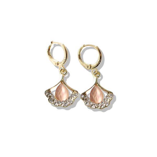 Pink Opal Earrings