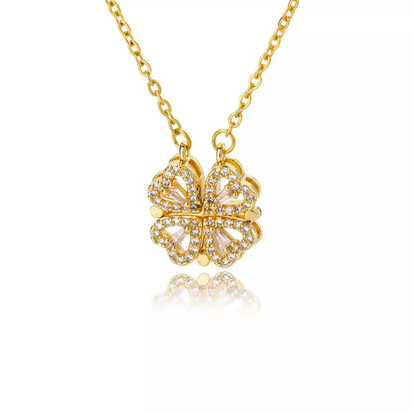 Gold Two Ways Clover Necklace